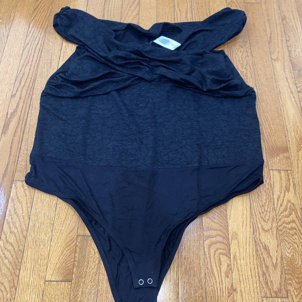 Torrid Black Size 4X Off Shoulder Body Suit NWT